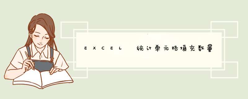 EXCEL 统计单元格填充数量